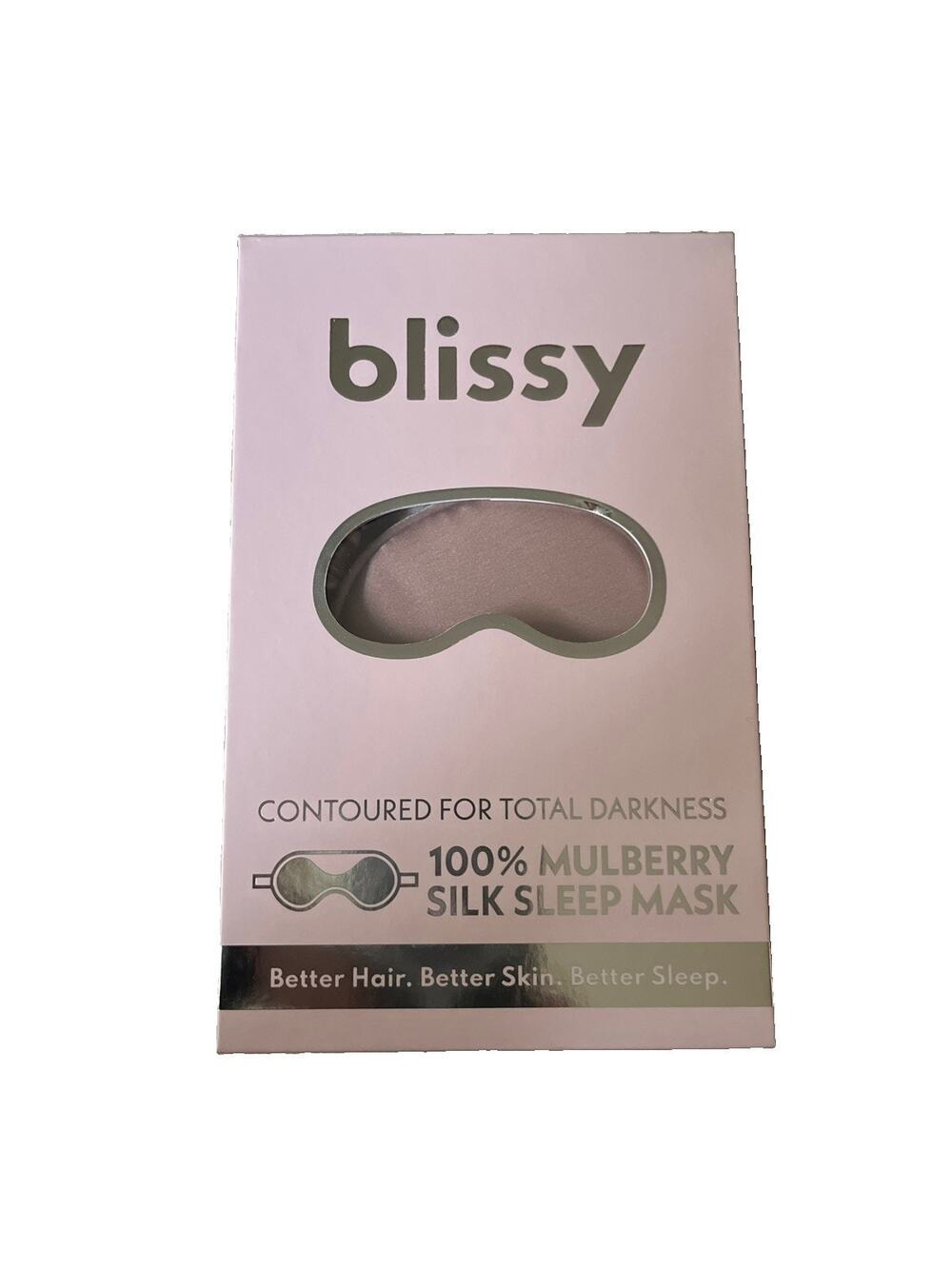 Blissy 100% Mulberry Silk Sleep Mask Pink